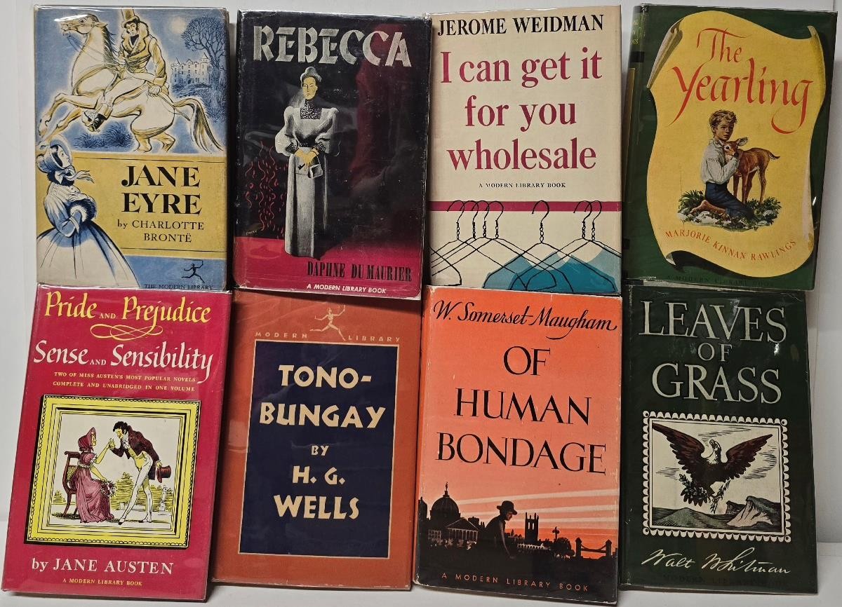 25 MODERN LIBRARY BOOKS CLASSICS BEST SELLERS UNCLE TOM’S CABIN, DICKENS AUSTEN