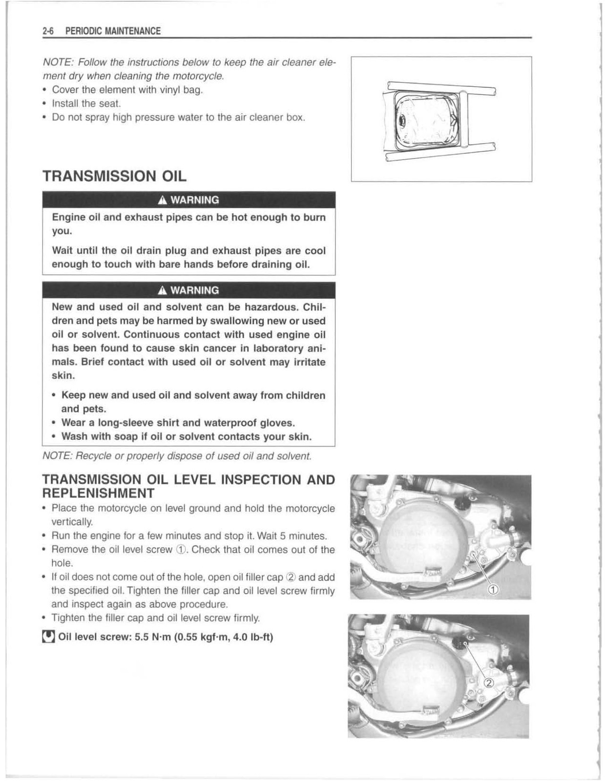 SUZUKI RM125 Owners Service Manual 2001 – STEEL WIRE BOUND – TOUGH COVERED