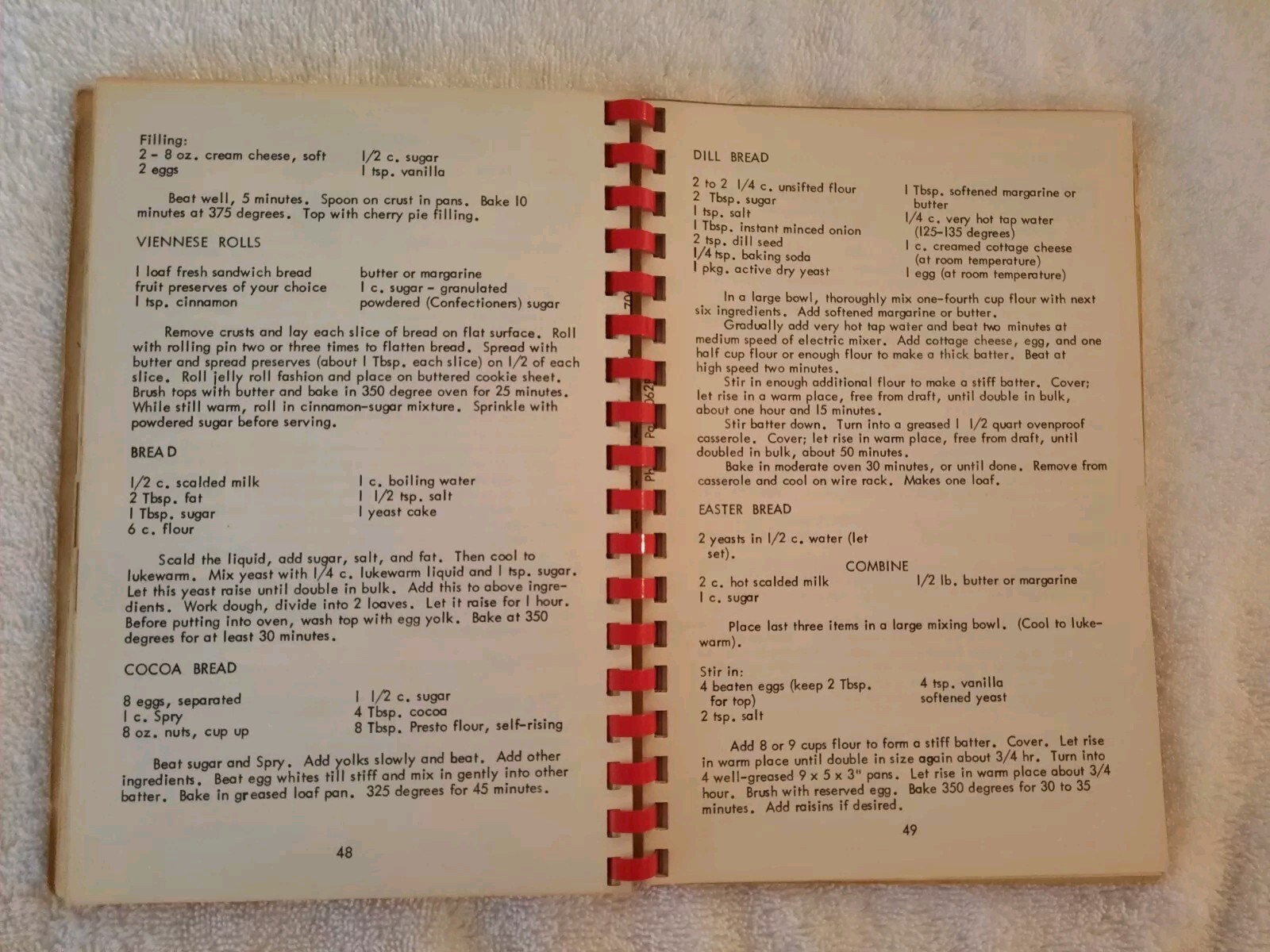Cook Book Compiled By Council 106 Polish National Alliance 1968-1976 Spiral Bind