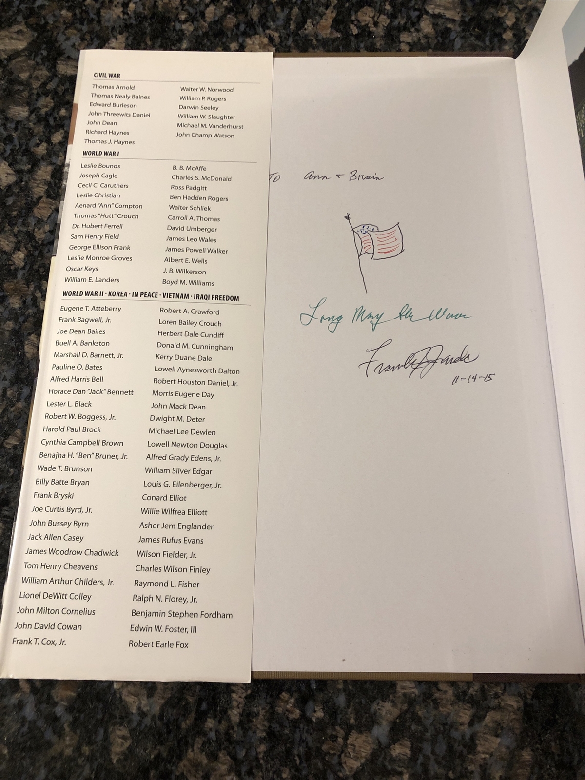 Soldiers of the Wooden Cross: Military Memorials of Baylor University Signed **