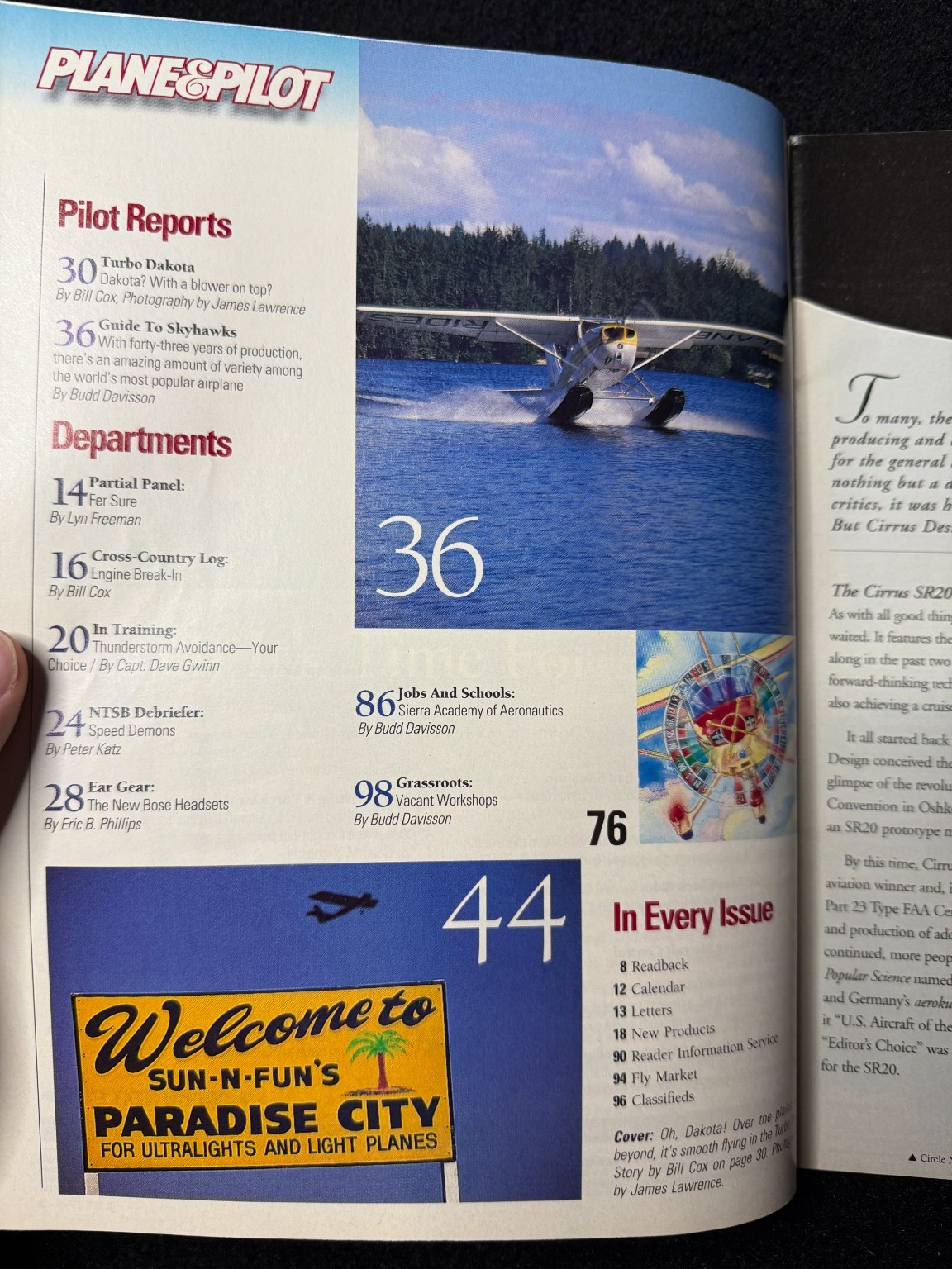 Plane & Pilot Magazine July 1999 Aviation Flying Aircraft Pilot Training Vintage