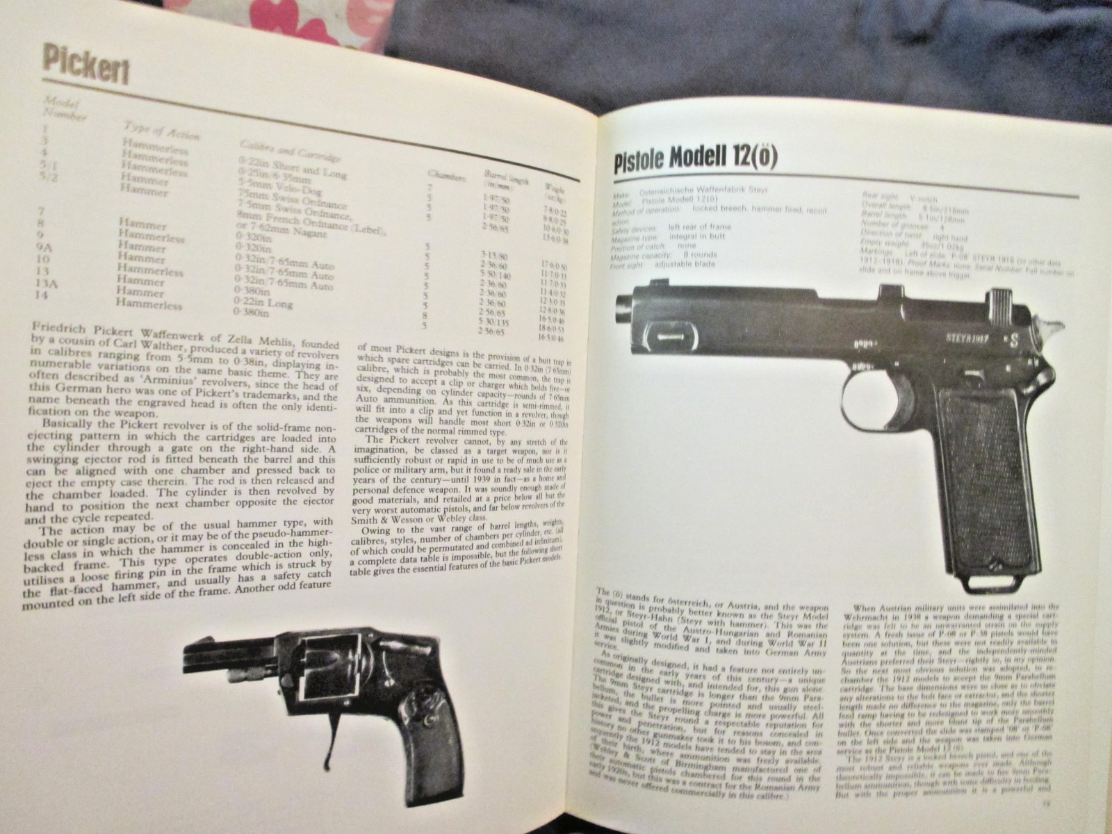 GERMAN PISTOLS AND REVOLVERS 1871-1945 BY IAN V. HOGG. HARDCOVER BOOK.