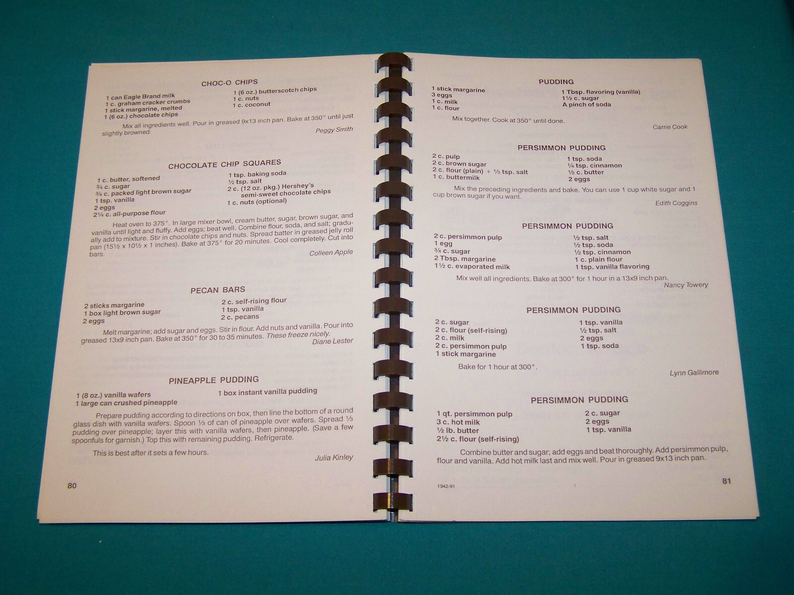 Denton Wesleyan Church Cookbook Denton, NC 1991 North Carolina