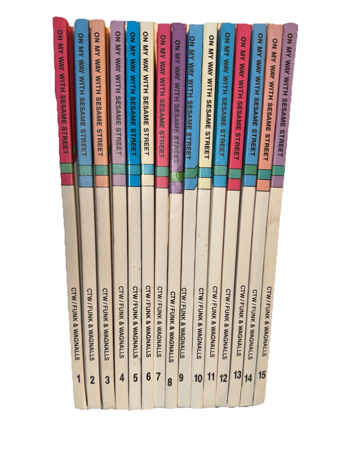 Sesame Street On My Way Complete 15 Volume Hardcover Set Funk & Wagnalls Vintage