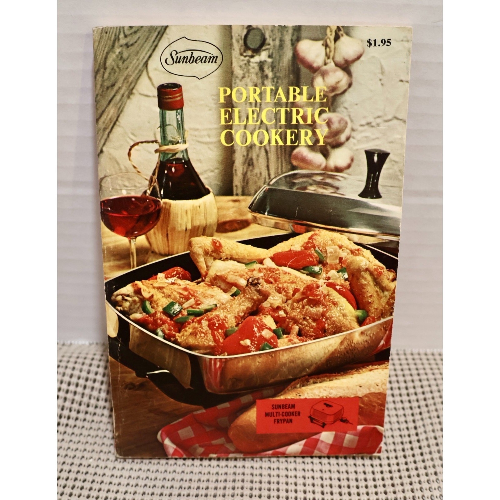 Vintage Sunbeam Portable Electric Cookery Cookbook Recipes 1970