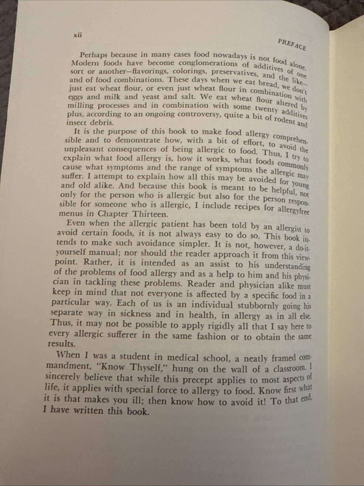 COPING WITH FOOD ALLERGY By Claude Albee Frazier MD – HBDJ Ex-lib 1975