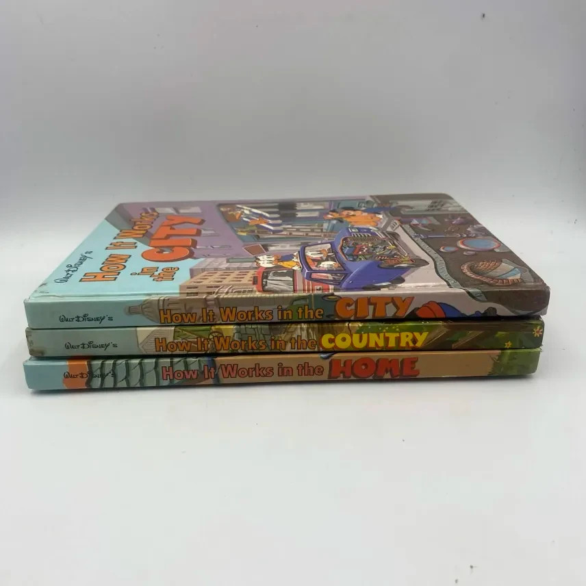 Vintage Lot 3 Walt Disney’s How It Works In The Country, City, Home HC Books