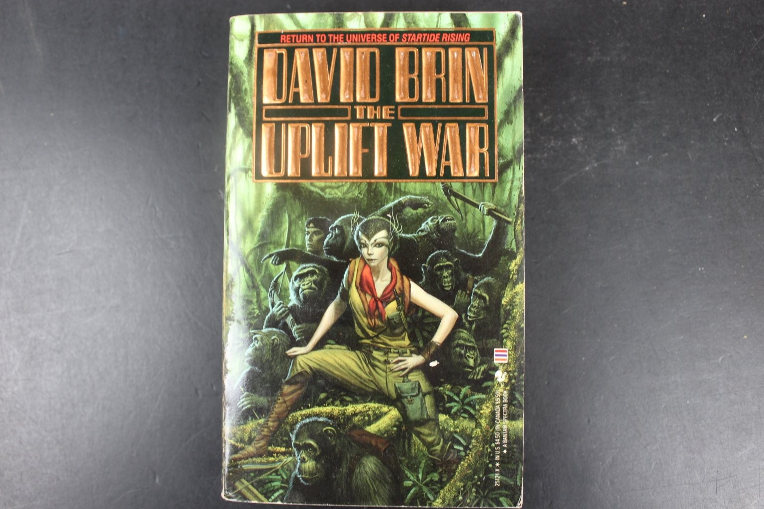 The Uplift War David Brin 1987 First Printing Science Fiction Bantam Spectra PB