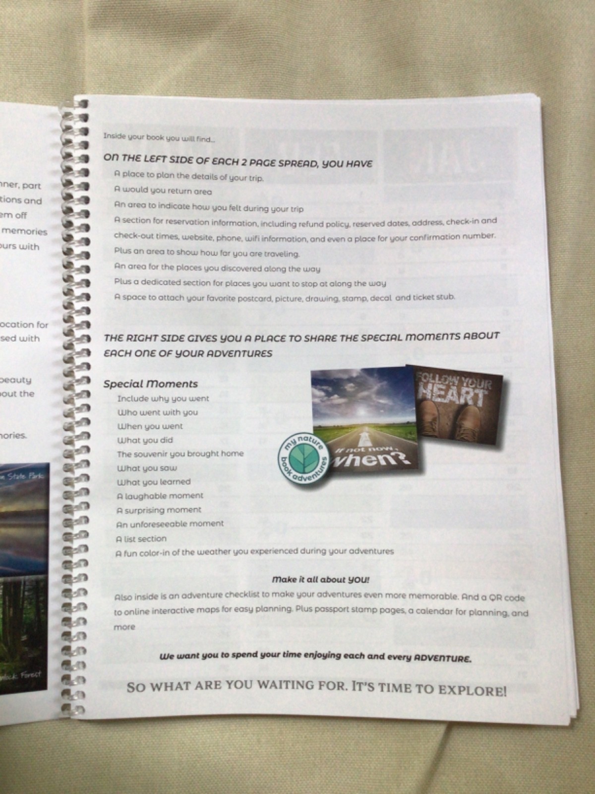 Pennsylvania PA ADVENTURE PLANNING BOOK No Writing Nature Study Hikes State Park