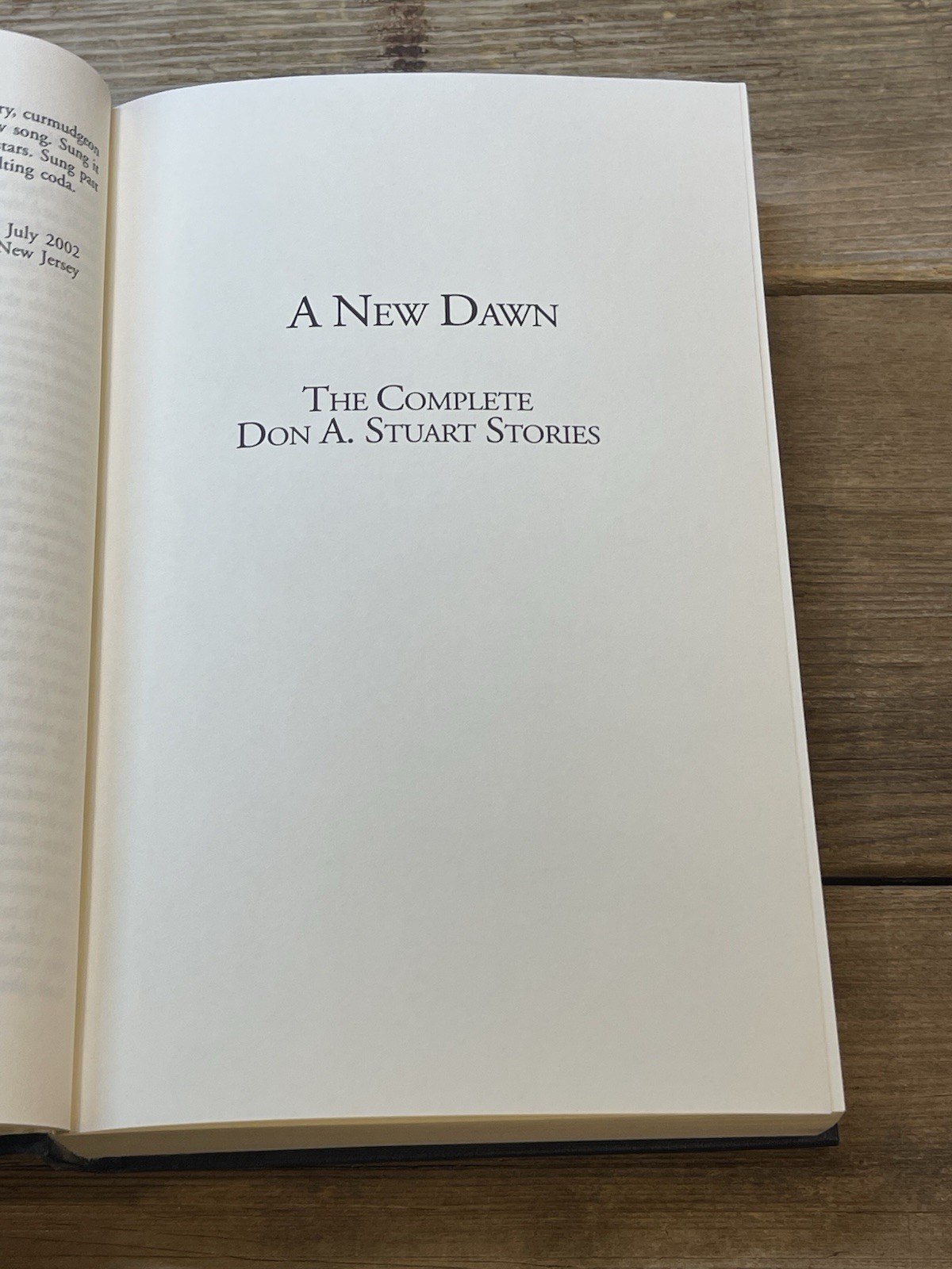 A New Dawn: The Complete Don A Stuart Stories 🔥 NESFA HC New Mylar EX-LIB