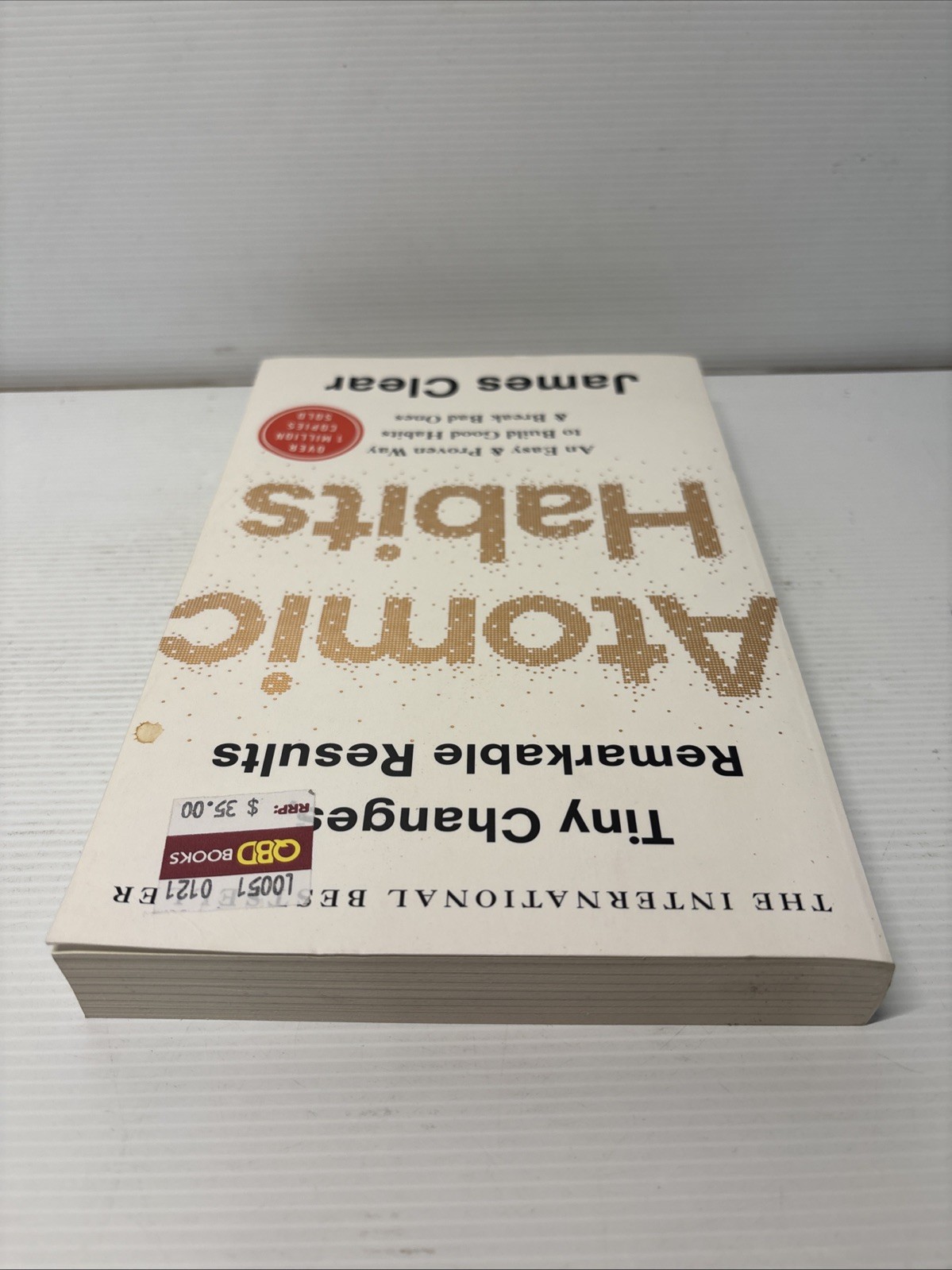 Atomic Habits: Tiny Changes Remarkable Results Self Improvement Book James Clear