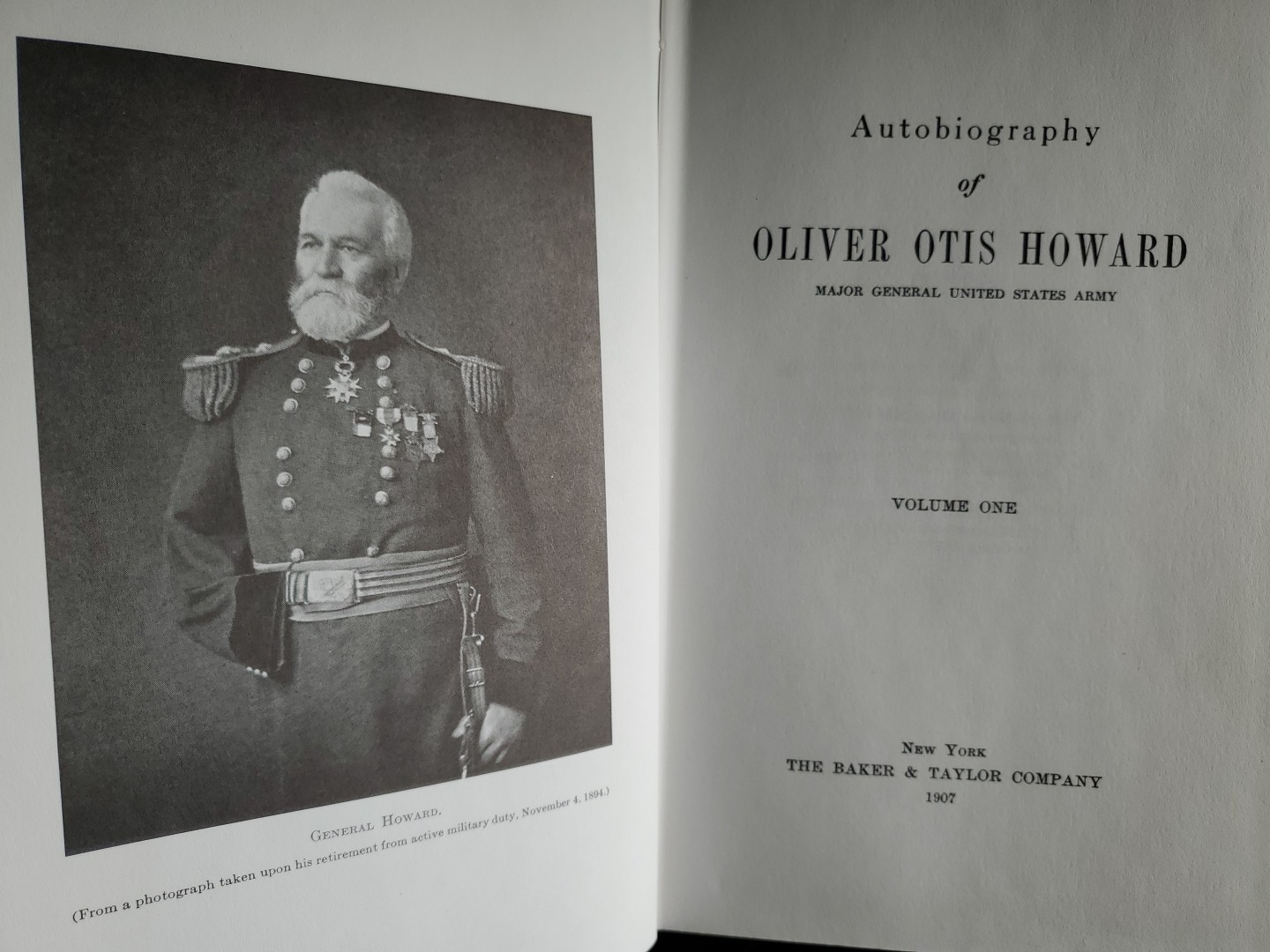 Autobiography of Oliver Otis Howard, Major General United States Army – Volume 1