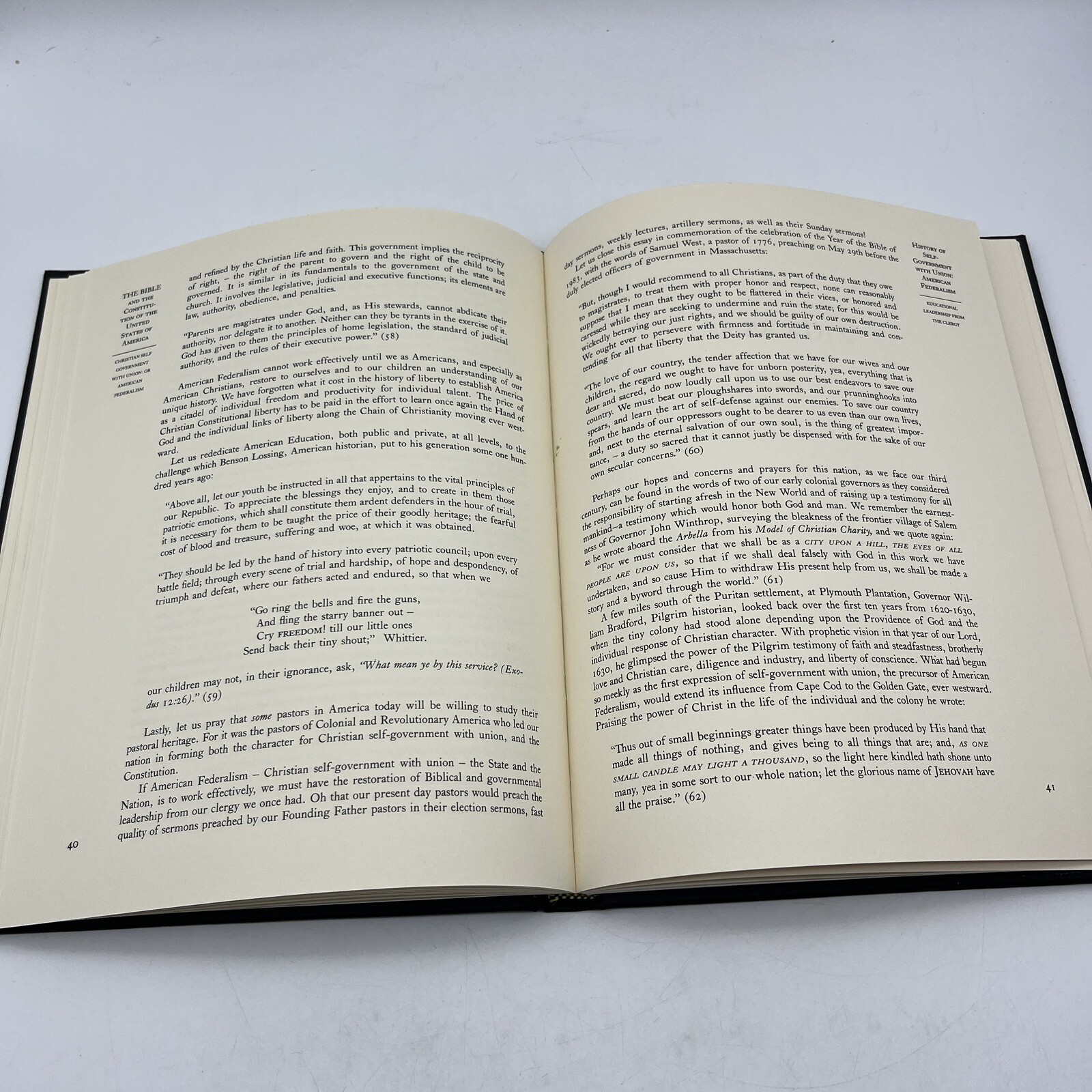 The Bible and the Constitution of the United States of America 1983 First Ed.