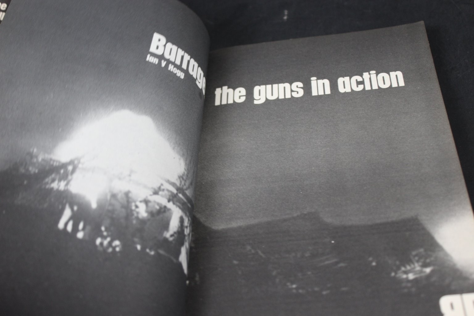 Barrage The Guns in Action Ian V. Hogg 1970 First Printing WWII Ballantine PB
