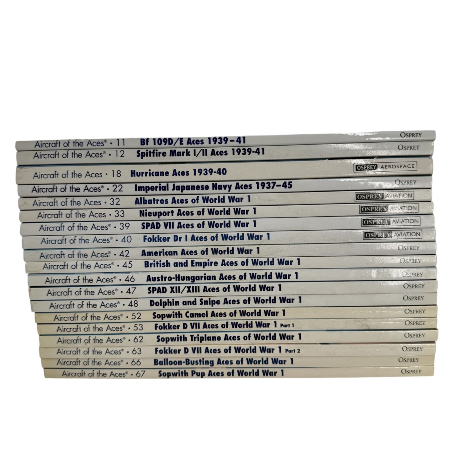 YOU PICK Osprey Aircraft Of The Aces WW1 WW2 War Planes Aviation Paperback Book