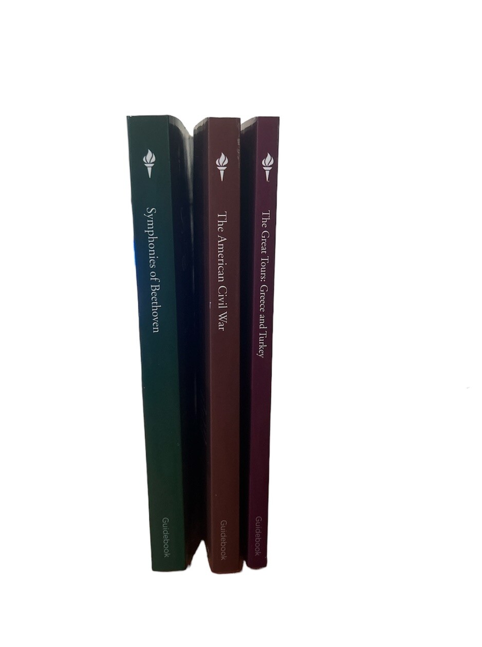 The Greater Courses Replacements Set 3x Paper Back Books