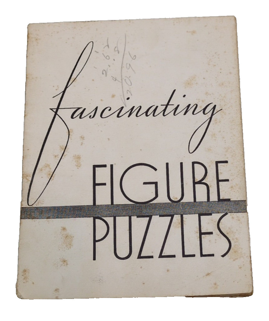 Fascinating Figure Puzzles Book 1933 Frederick W. Davis Burroughs C9