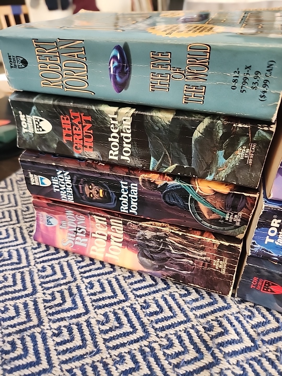 Robert Jordan the Wheel of Time Book Lot Books 1,2,3,4,5,6,7,8 Used