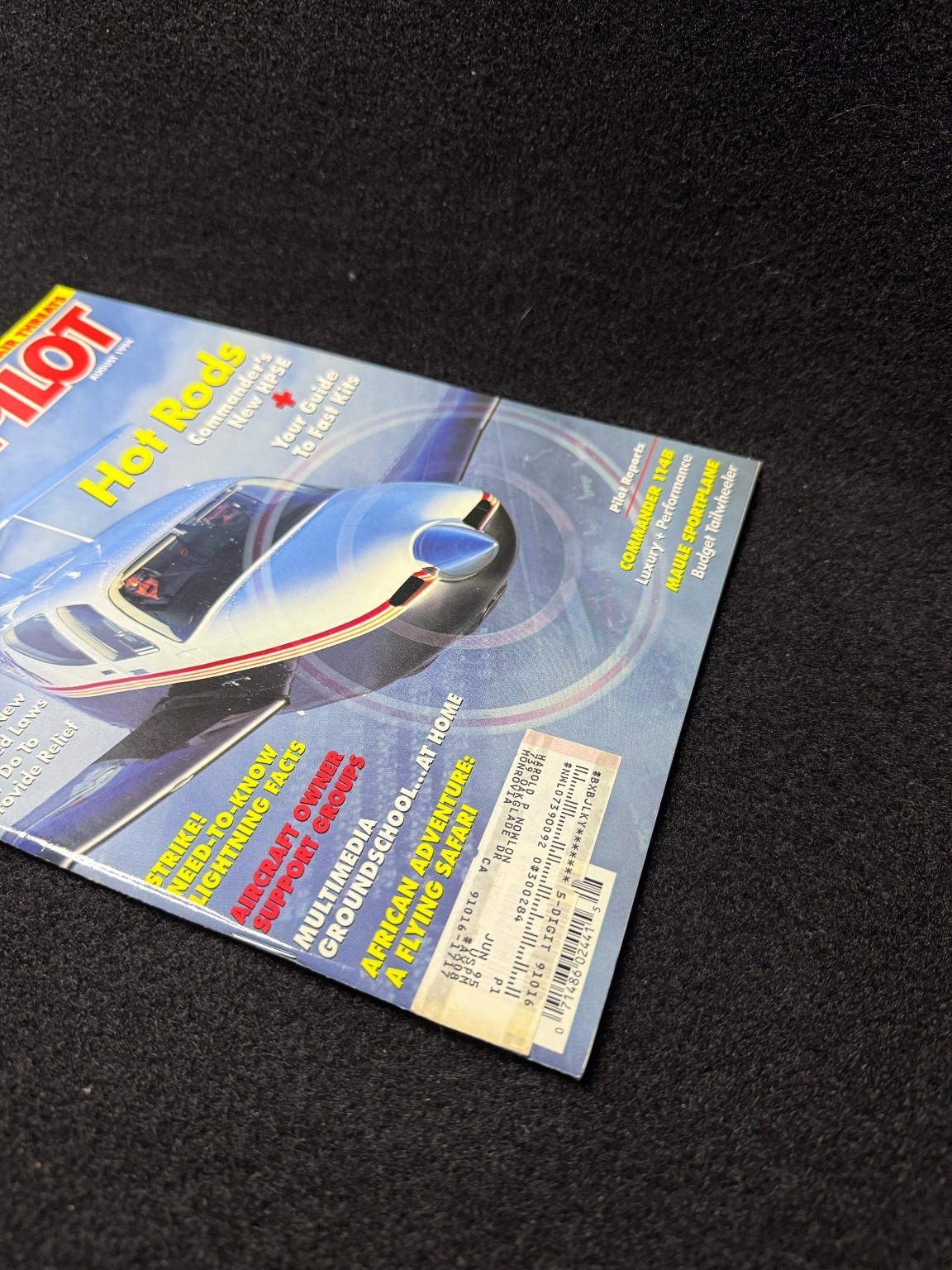 Plane & Pilot Magazine August 1994 GPS Aviation Hot Rods Commander Aircraft