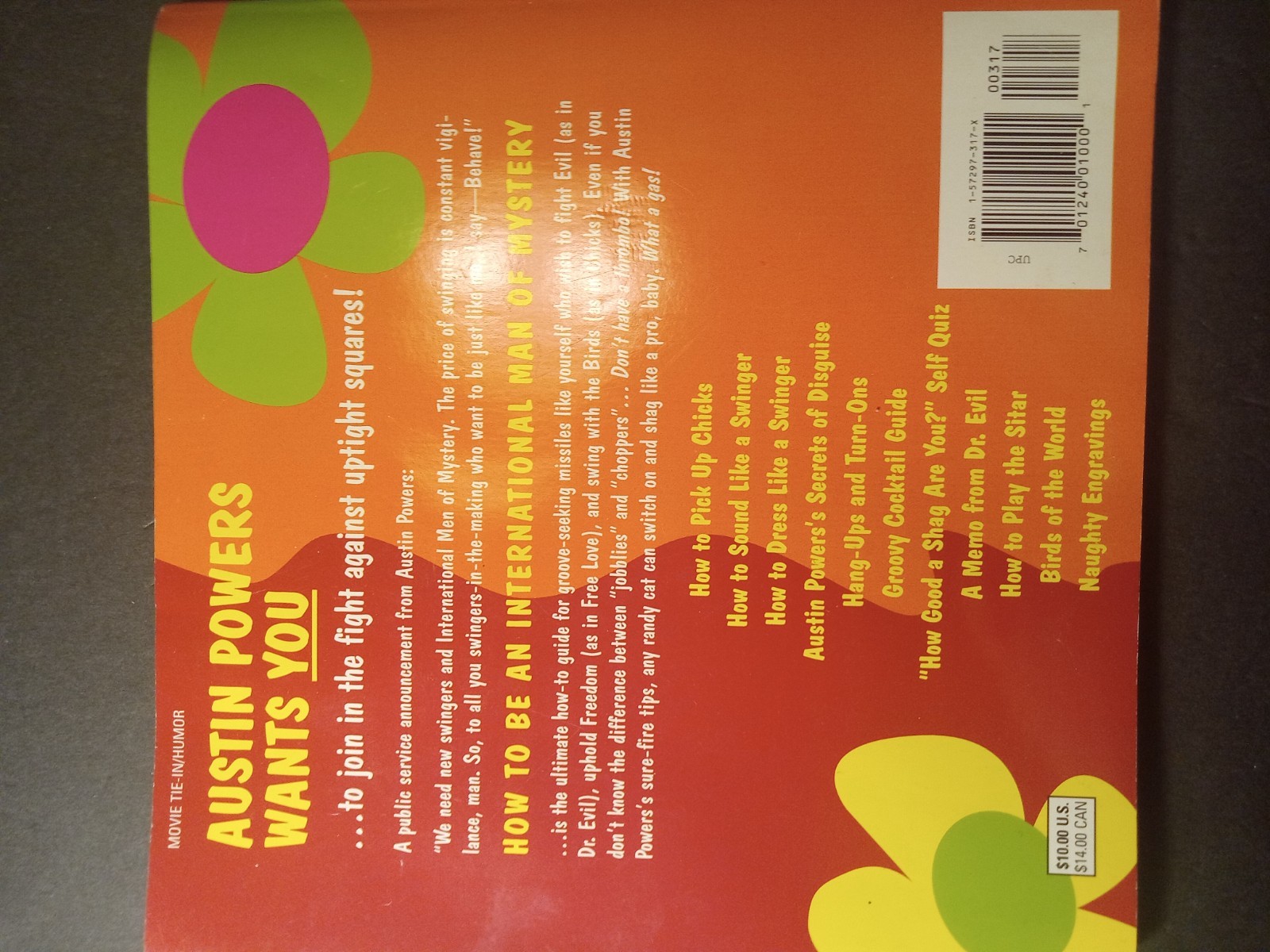 austin powers how to be an international man of mystery 1997 pb book new line