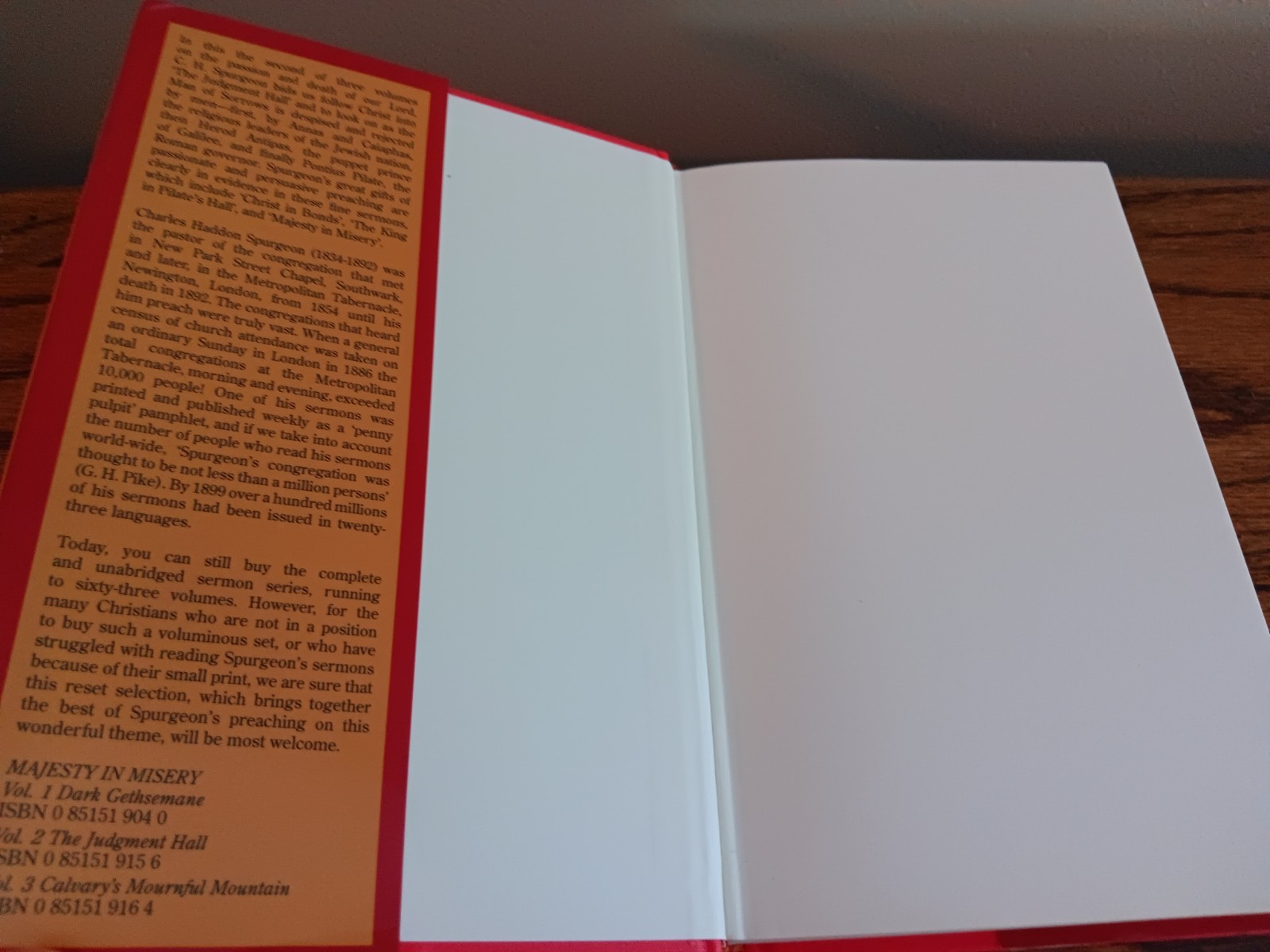 Majesty In Misery Volumes 1 & 2 C H Spurgeon Banner Of Truth (Read Description)