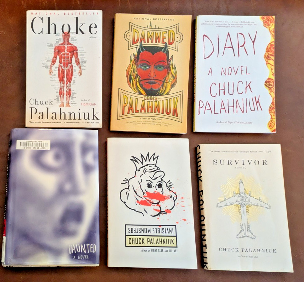 Chuck Palahniuk Lot of 6 1HC/5TPB: Damned-Haunted-Diary-Choke-Survivor-Monsters