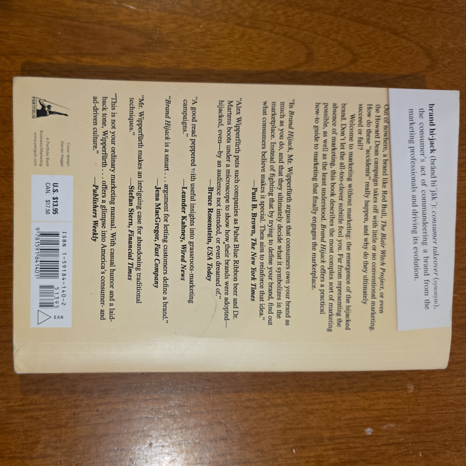 Brand Hijack : Marketing Without Marketing by Alex Wipperfurth (2005, Hardcover)