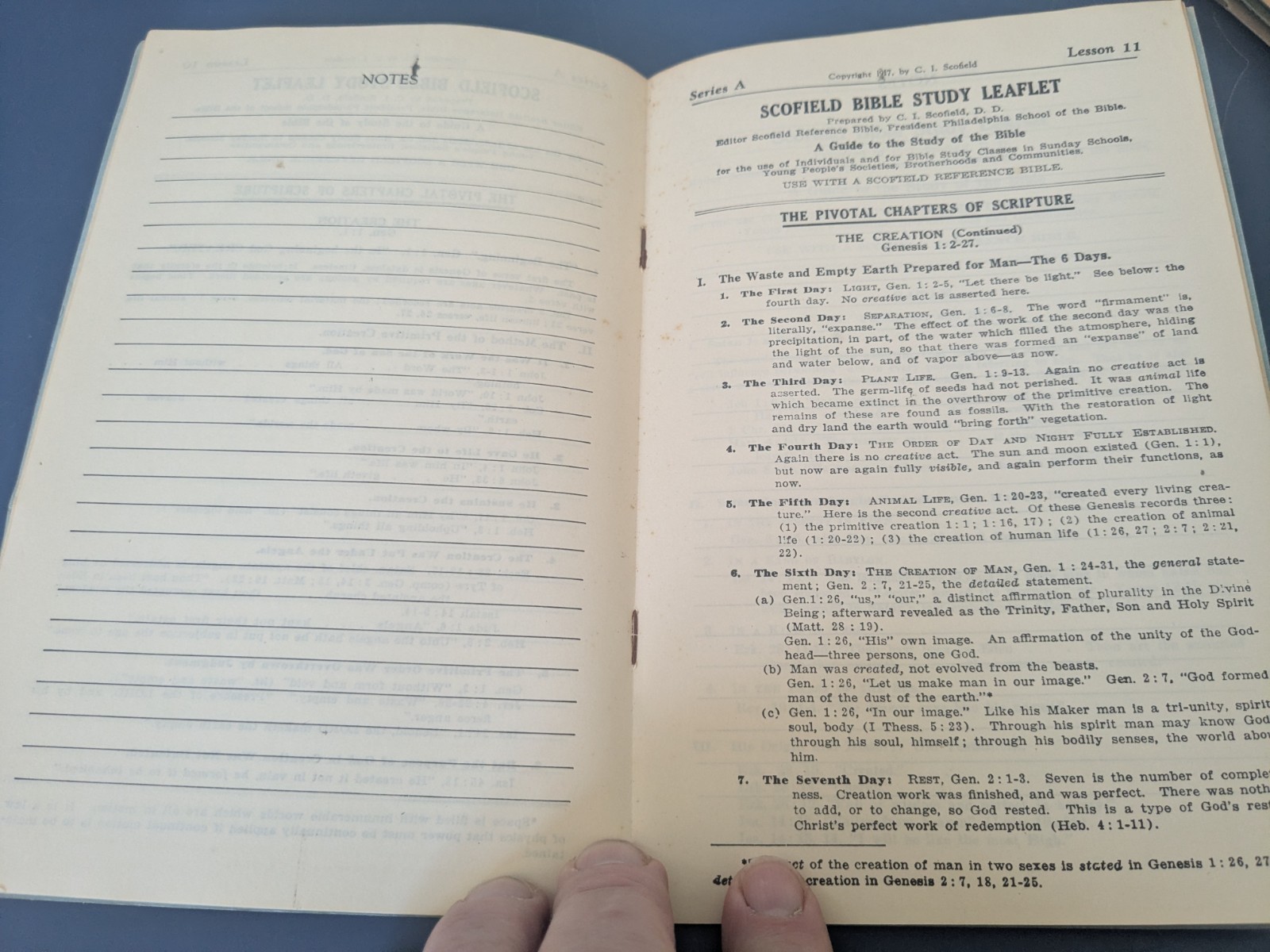 Scofield Bible Study Leaflets Leaders Book Series A, B, C, D, 1935