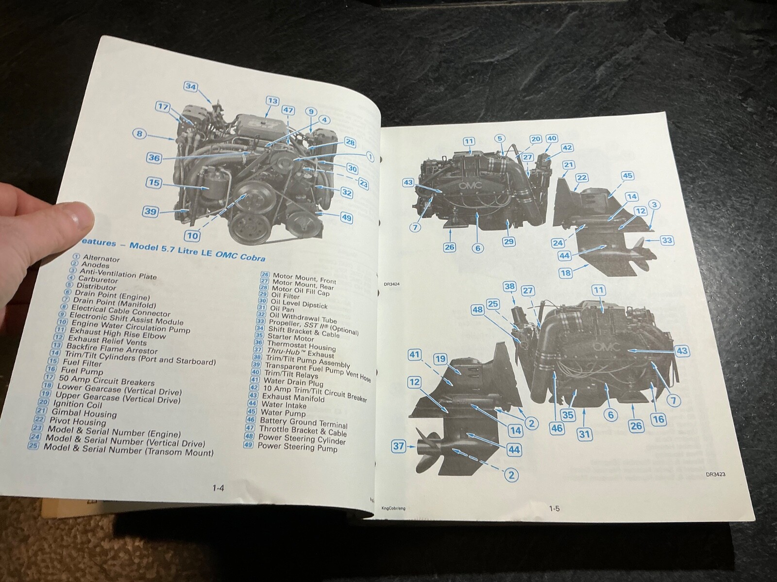 1991 OMC King Cobra Stern Drives RGD Service Manual GM V8 5.7L 350 7.4L 454 C.I.