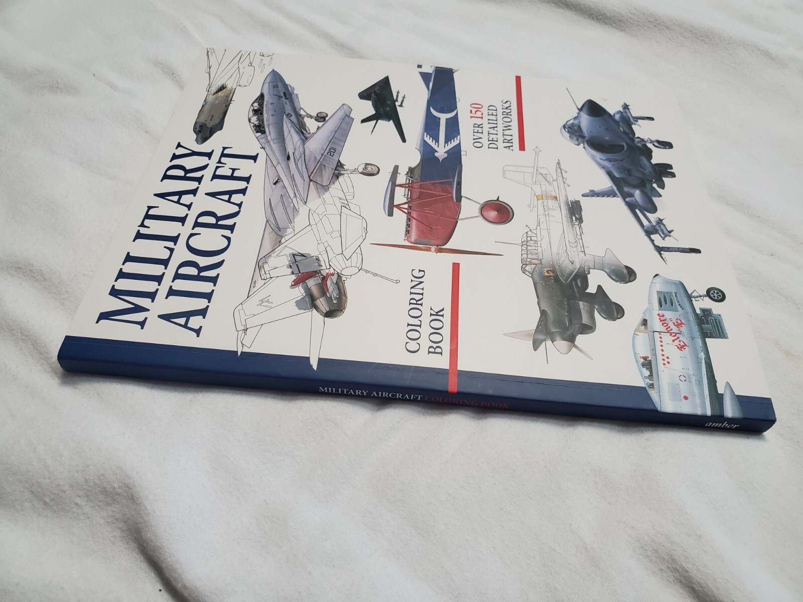 Military Aircraft Coloring Book paperback Amber Books