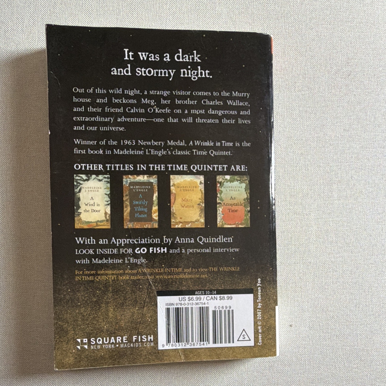 Madeleine L’Engle A Wrinkle in Time (2007) Perfect PB First Square Fish Ed