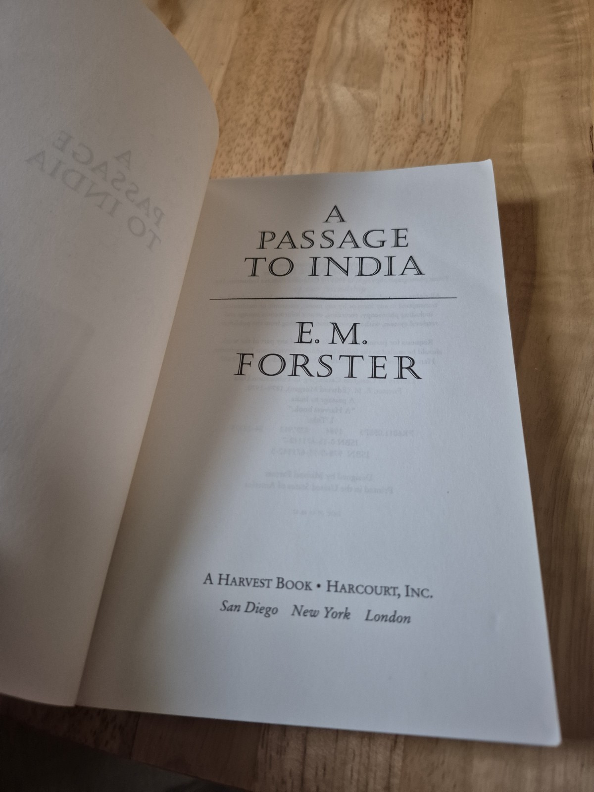 E.M. Forster, A Passage To India, Trade Paperback