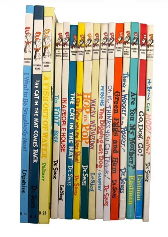 Lot of 16 Dr. Seuss Beginner & Bright And Early Hardcover Books As Shown