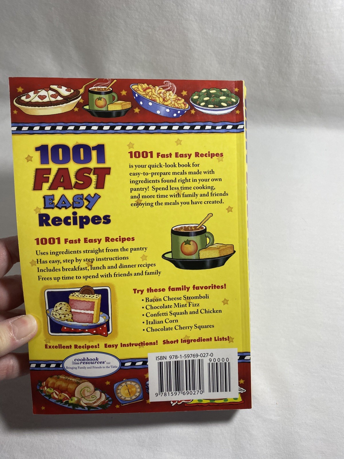 1001 Fast Easy Recipes 399 Pages Paperback