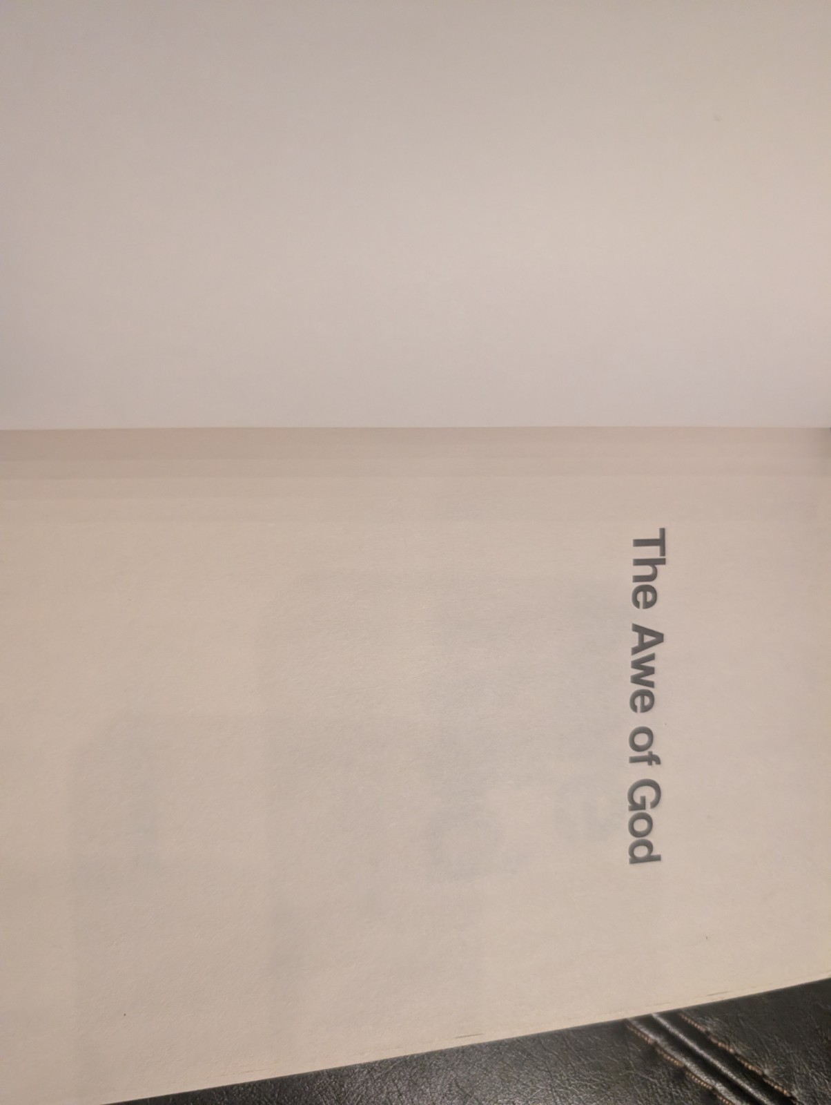 The Awe of God by John Bevere Softcover