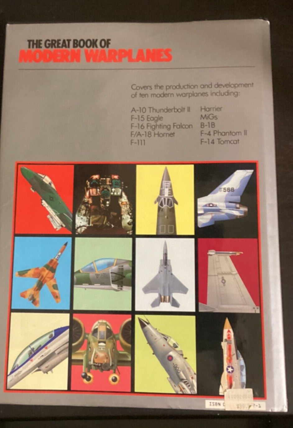 The Great Book Of Modern Warplanes Hardcover Book 1987 648 pages