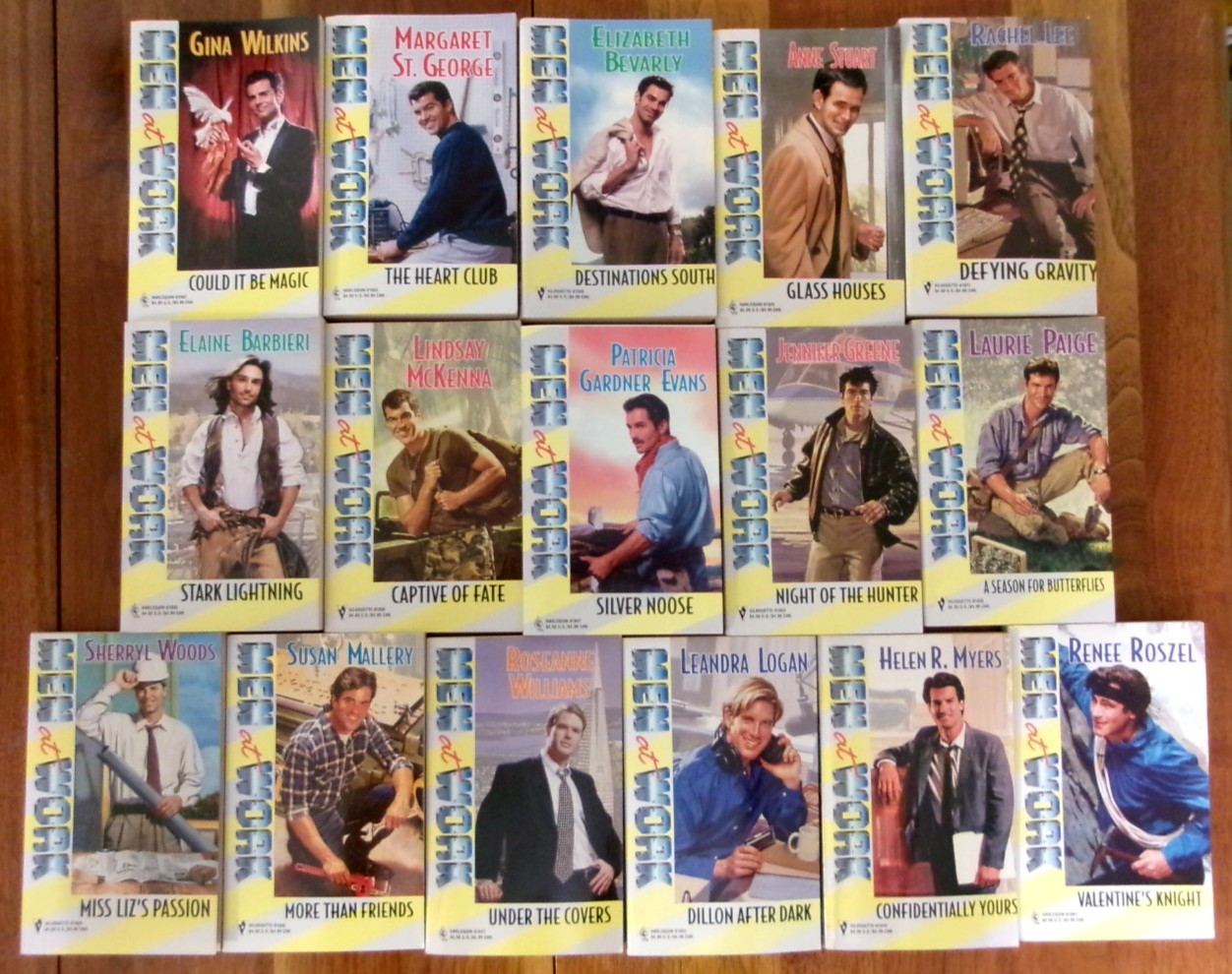 31 Harlequin ‚Men At Work‘ Series Romance Novels Paperback Books 80’s/90s