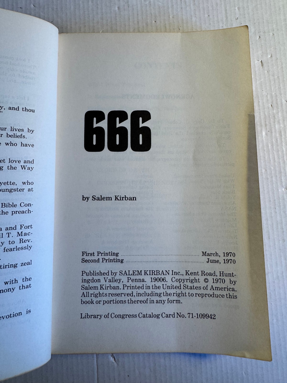 Salem Kirban 666 + Charts on Revelation Lot Vintage Paperbacks Lightly Read