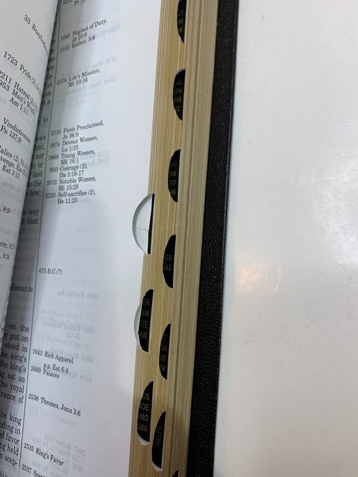 NKJV Thompson Chain Reference Bible Black Genuine Leather Nelson 3556 W/ Box