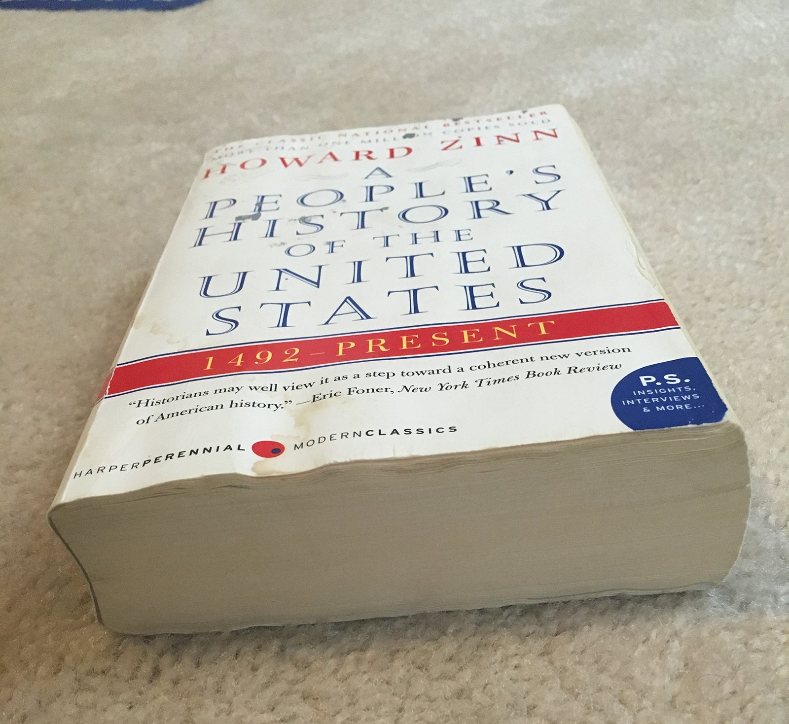 A People’s History of the United States Paperback Edition with Insights