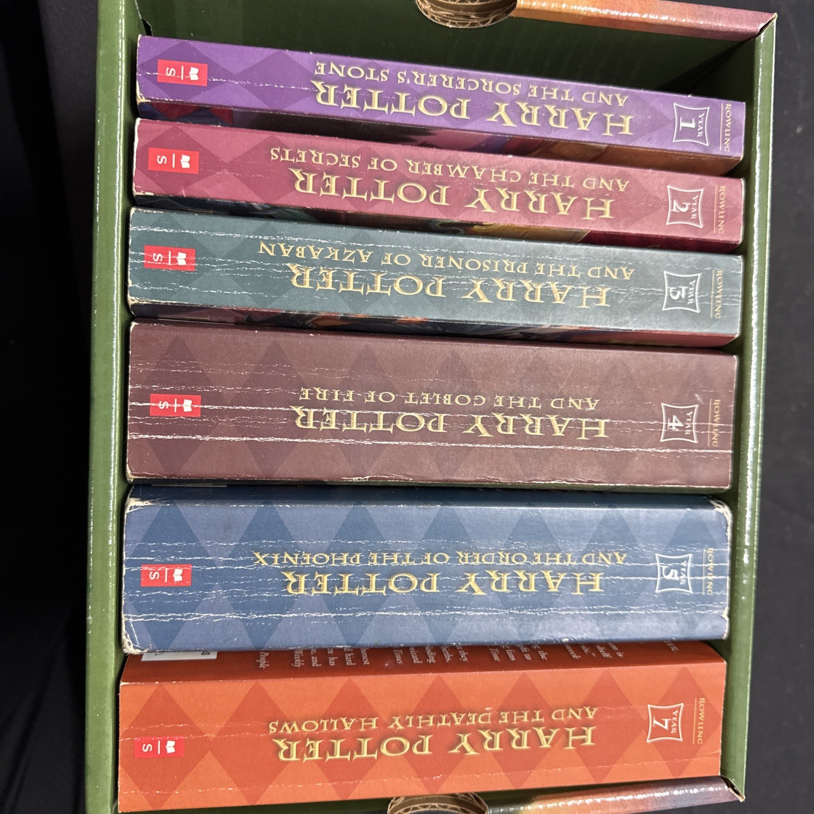 Harry Potter Paperback Boxset #1-5 & 7 by J. K. Rowling (2009, Hardcover)