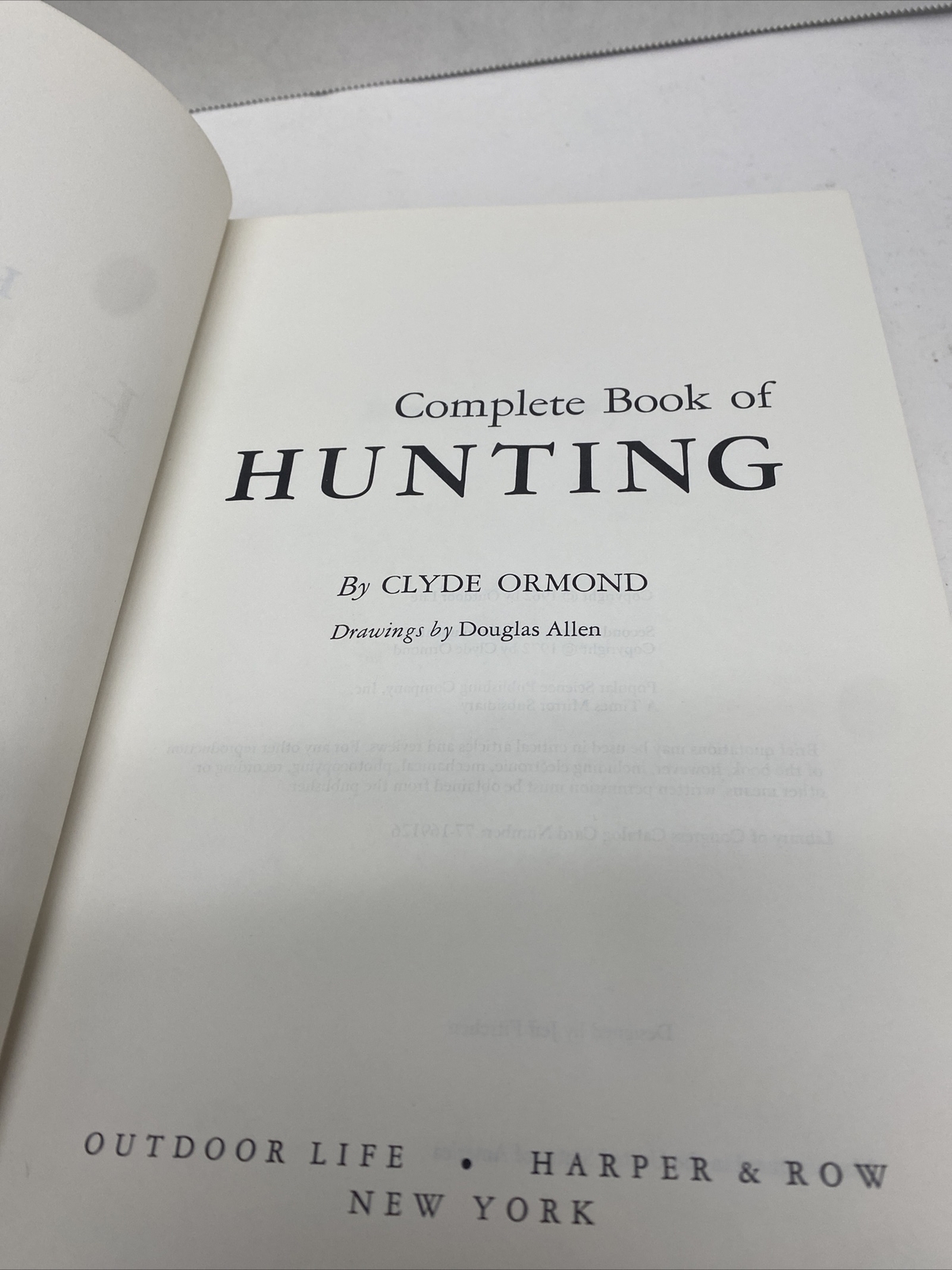 Outdoor Life Ser.: Complete Book of Hunting by Clyde Ormond (1972, Hardcover,…