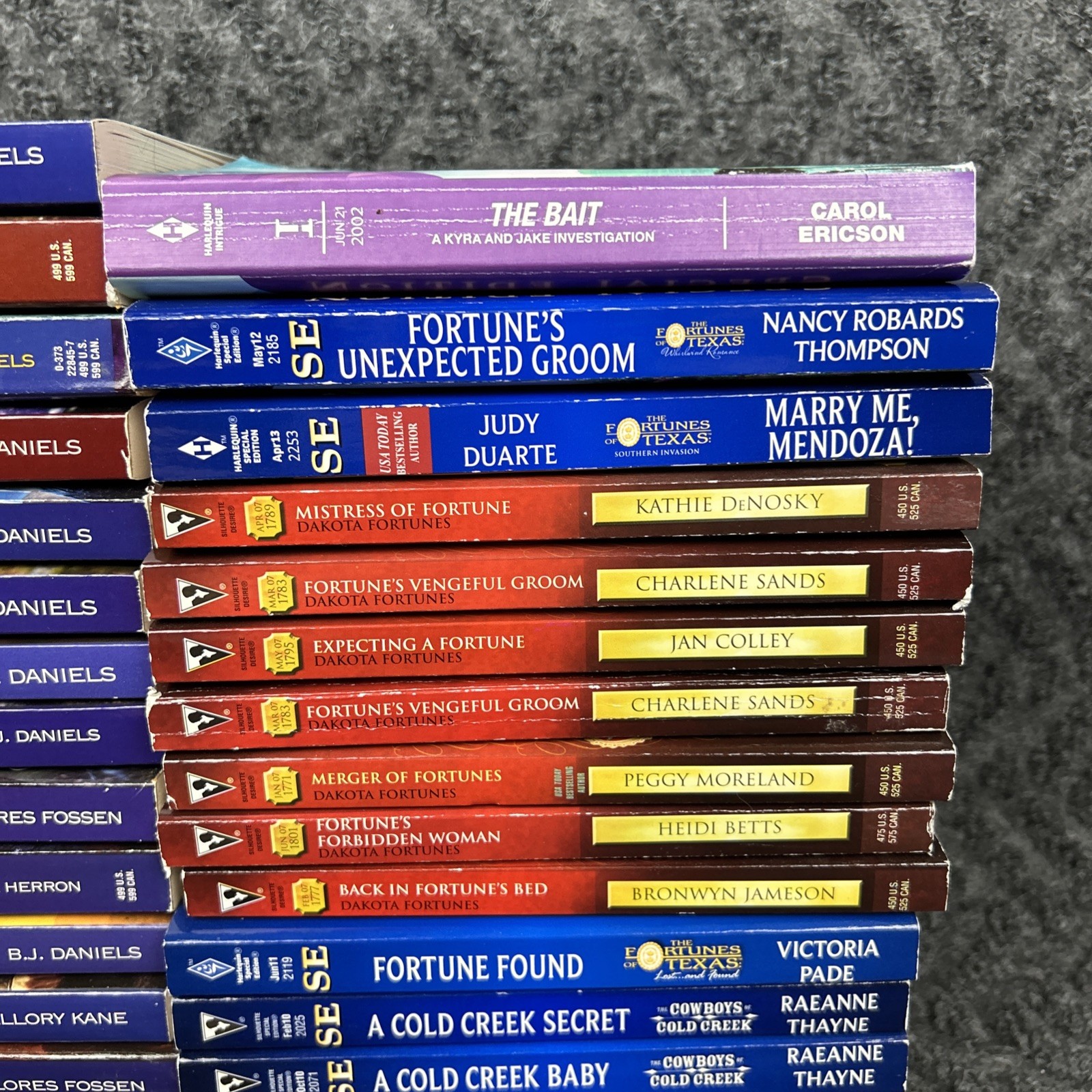 Harlequin Romance Book Lot Of 32 Paperback Suspense Multiple Series