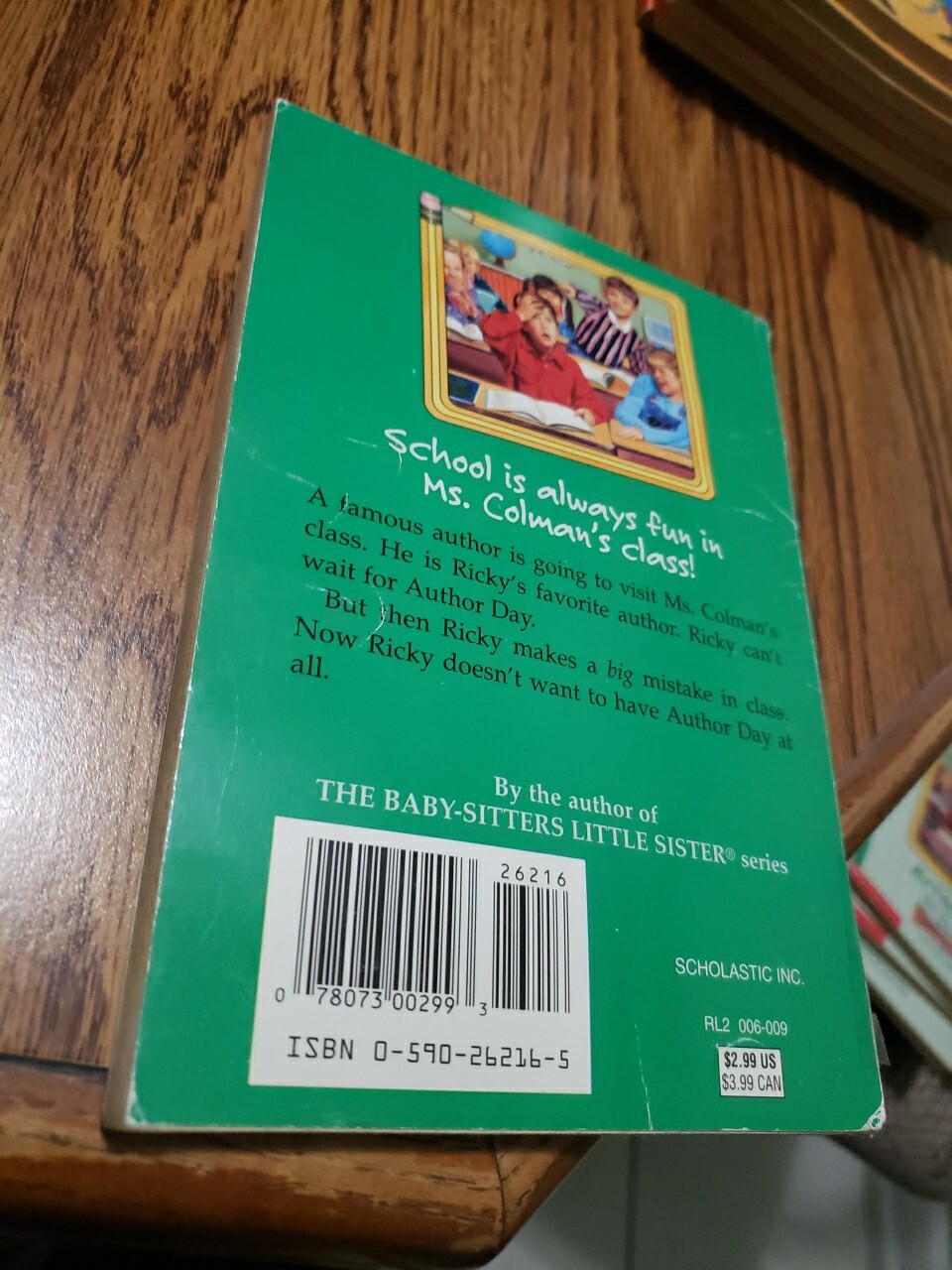 Author Day #2 The Kids In Ms. Colman’s Class By Ann M. Martin 1996 Paperback GC