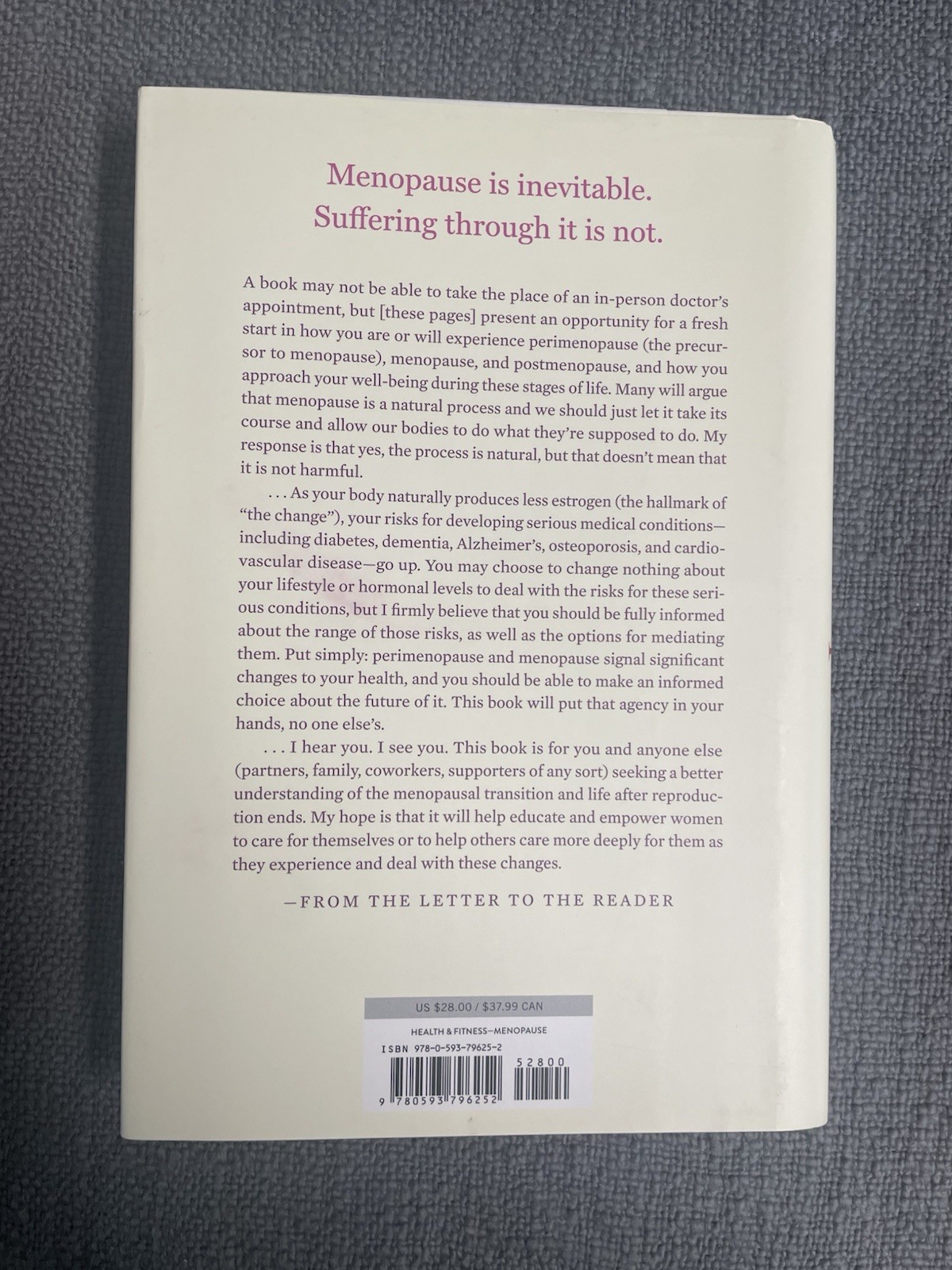THE NEW MENOPAUSE – Mary Claire Haver, MD [Hardcover]