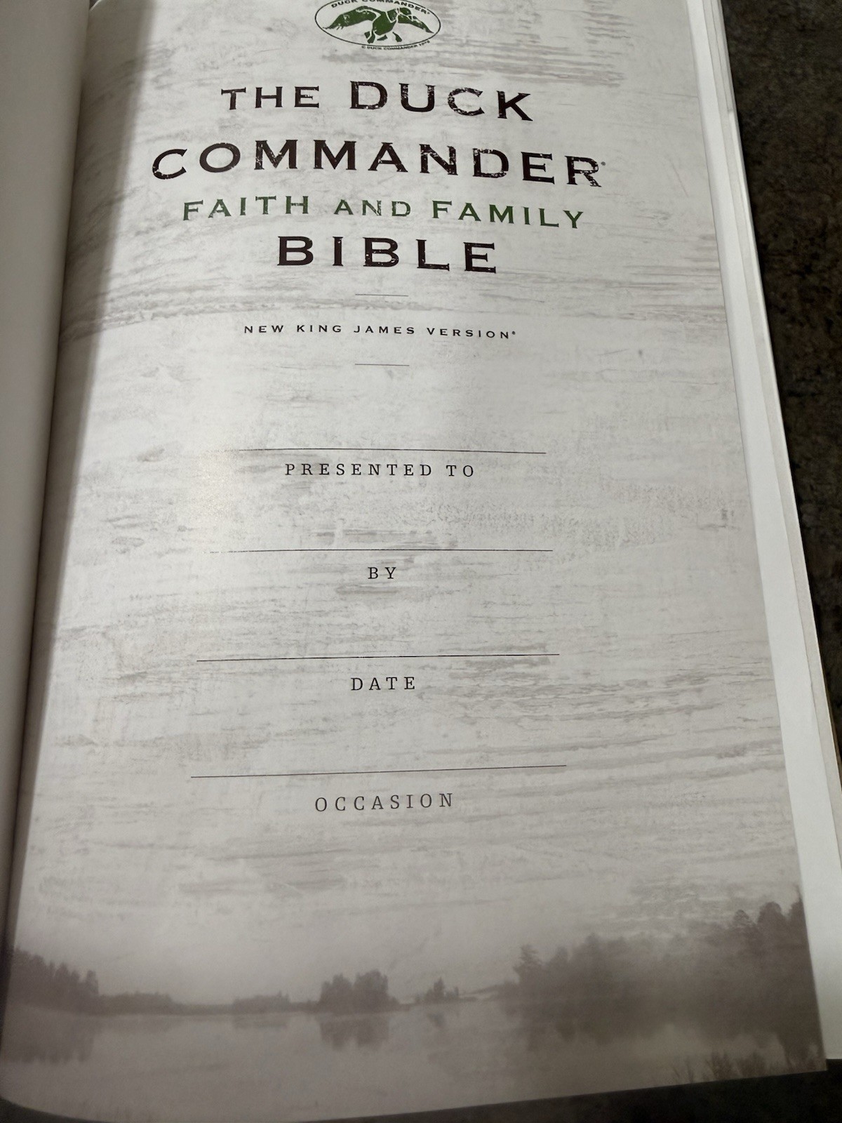 The Duck Commander Faith and Family Bible: New King James Version Signature RARE