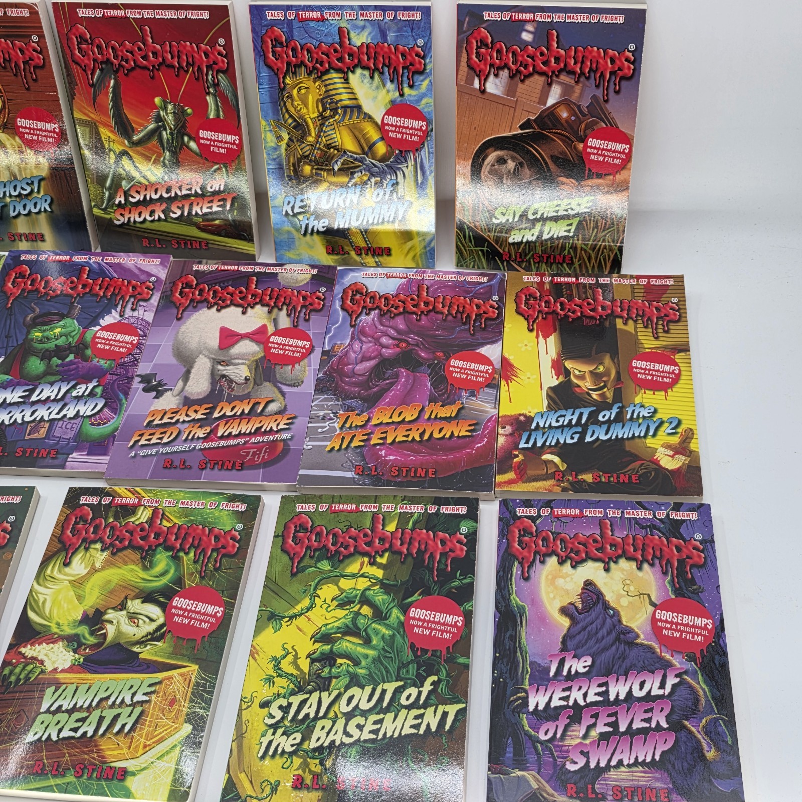 Goosebumps Book Lot Of 19 Paperback Miscellaneous 2015 VG R.L. Stine VG