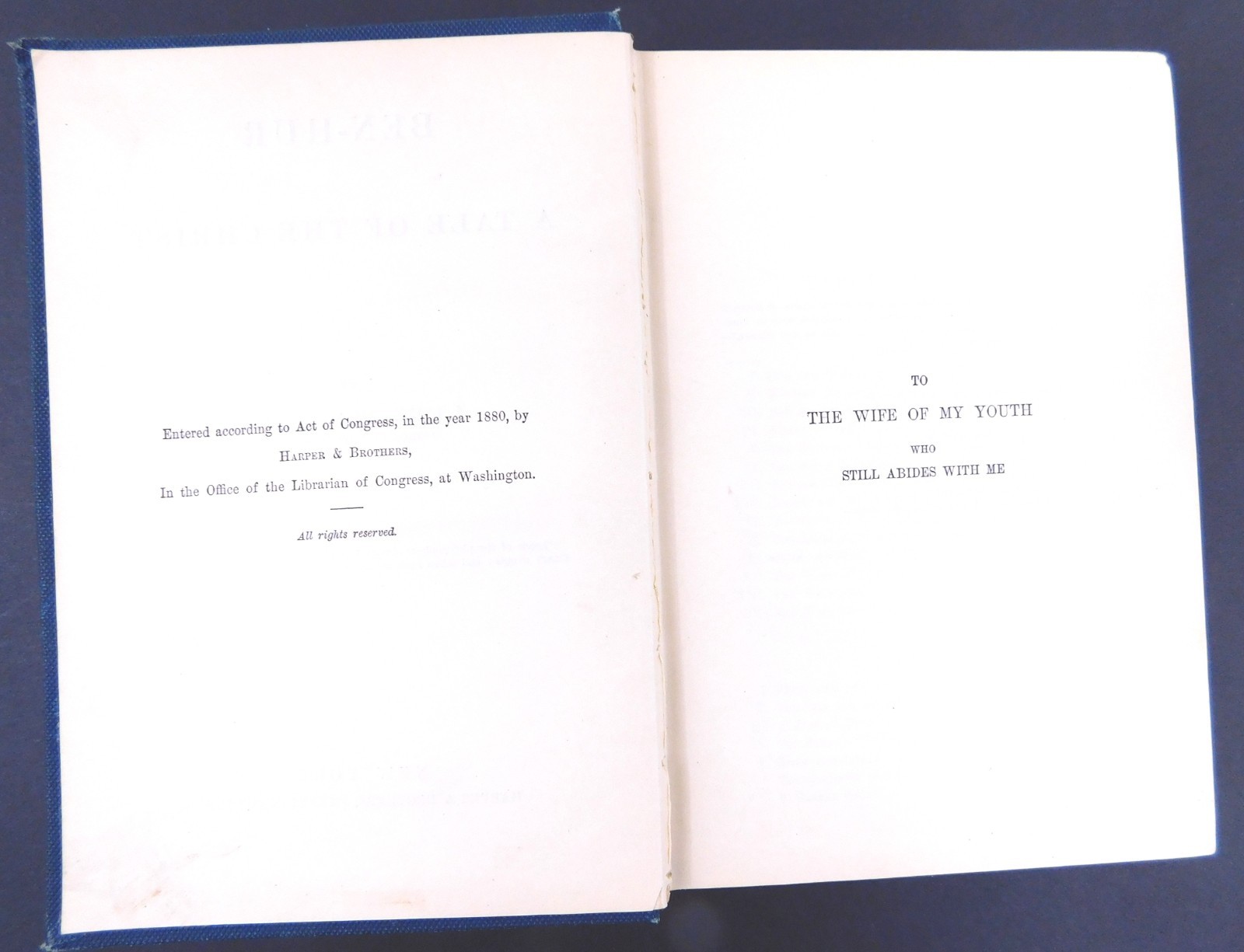 BEN-HUR A Tale of the Christ LEW WALLACE Hardcover 1880 1st edition 560 pages