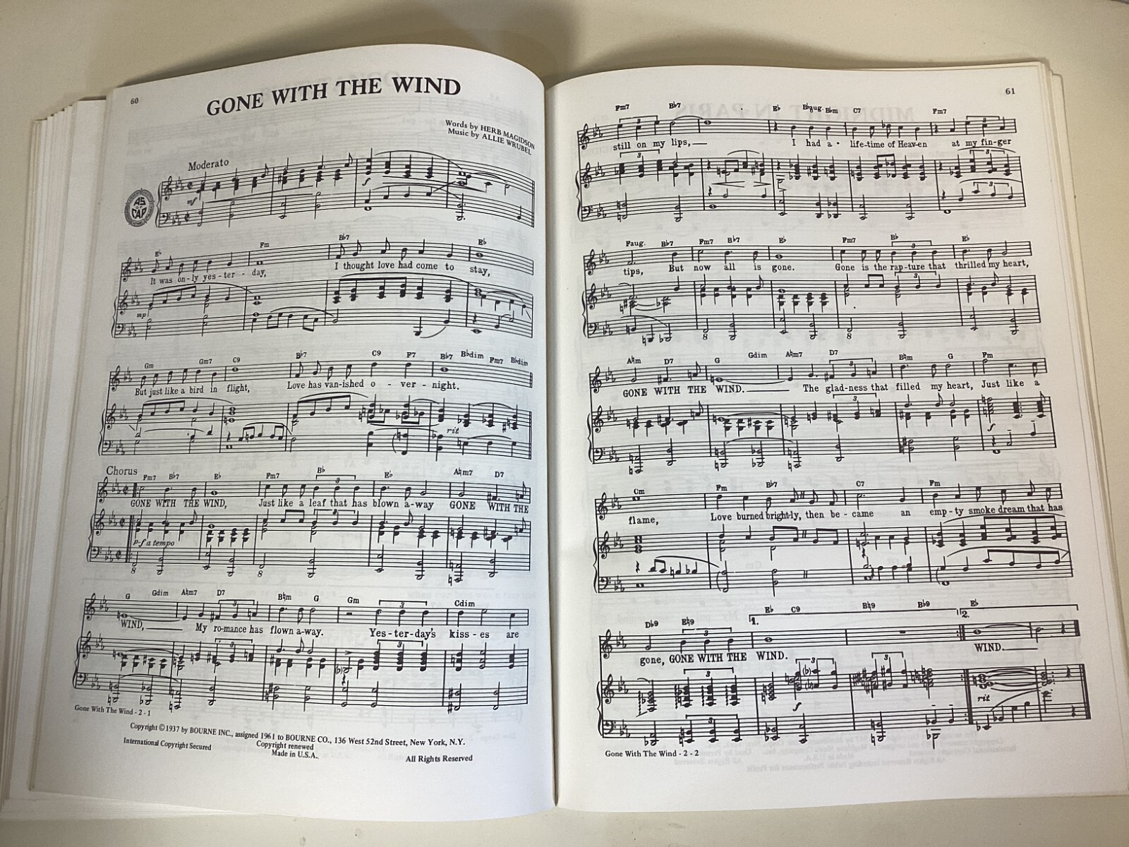 Songs Of Nostalgia Vocal Edition No 2 – Songbook 1978 – Sheet Music – 104 Pages