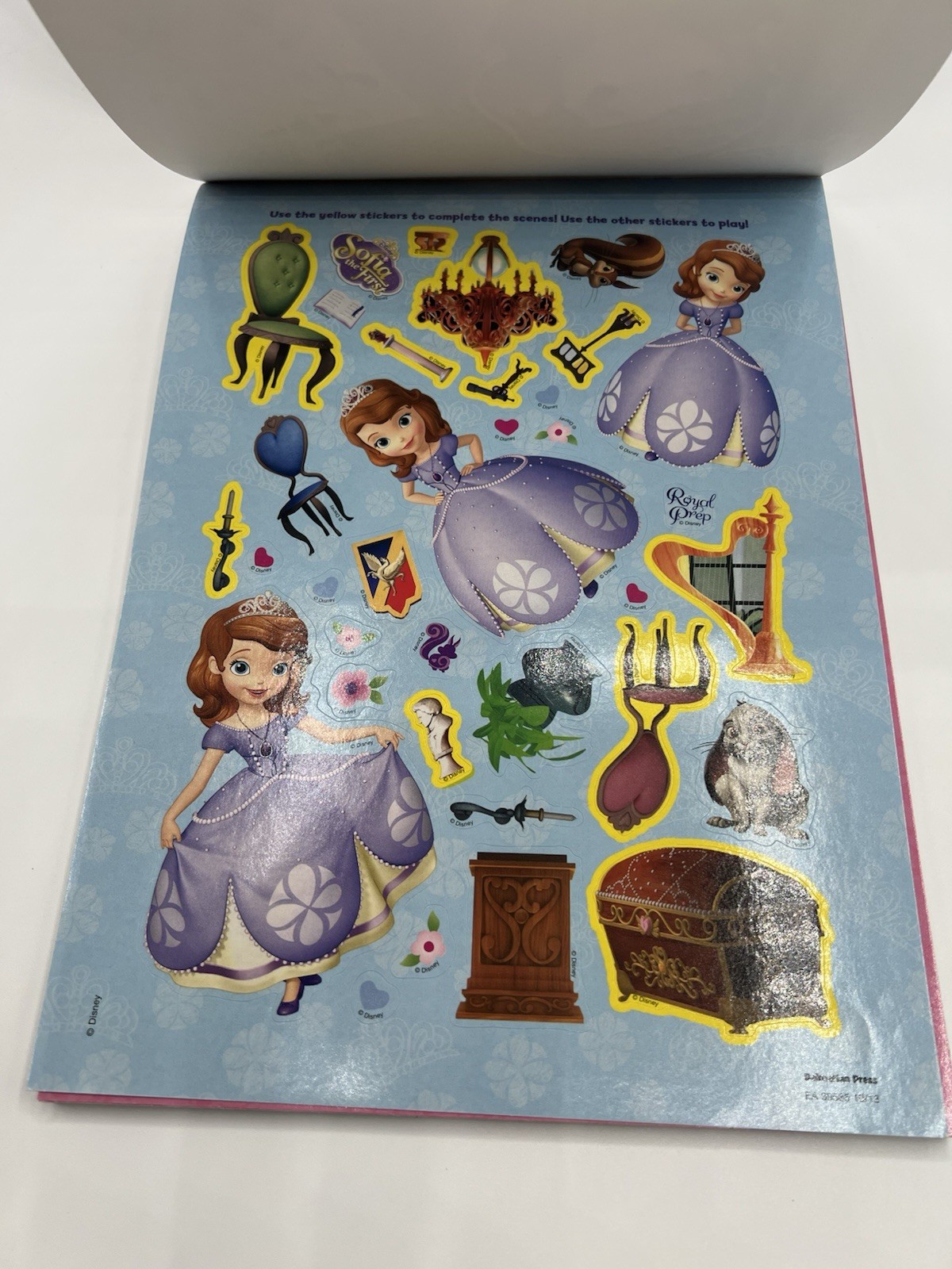 Disney Sofia the First Bundle: Create A Scene & Poster A Page Book w/ 2 Glasses